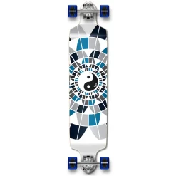 YOCAHER Drop Down Yin Yang Longboard Complete