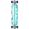 YOCAHER Drop Down White Digital Wave Longboard Complete