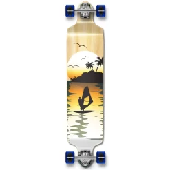 YOCAHER Drop Down Natural Surfer Longboard Complete