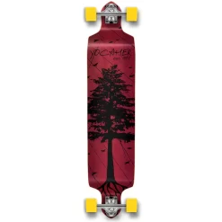 YOCAHER Drop Down Longboard Complete - In The Pines : Red