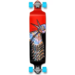YOCAHER Drop Down Longboard Complete - The Bird Red