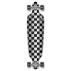 Drop Through Longboard Complete - Checker Silver