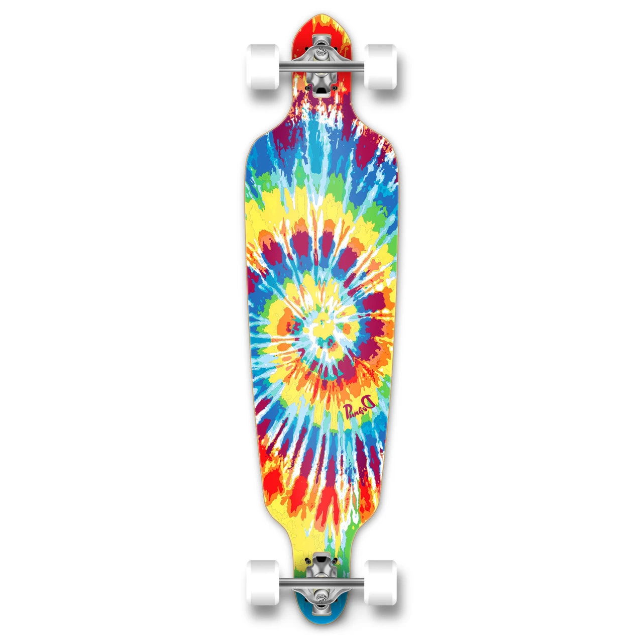 Punked Drop Through Tiedye Original Longboard Complete 1 Punked Drop Through Tiedye Original Longboard Complete