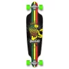 Punked Drop Through Rasta Longboard Complete