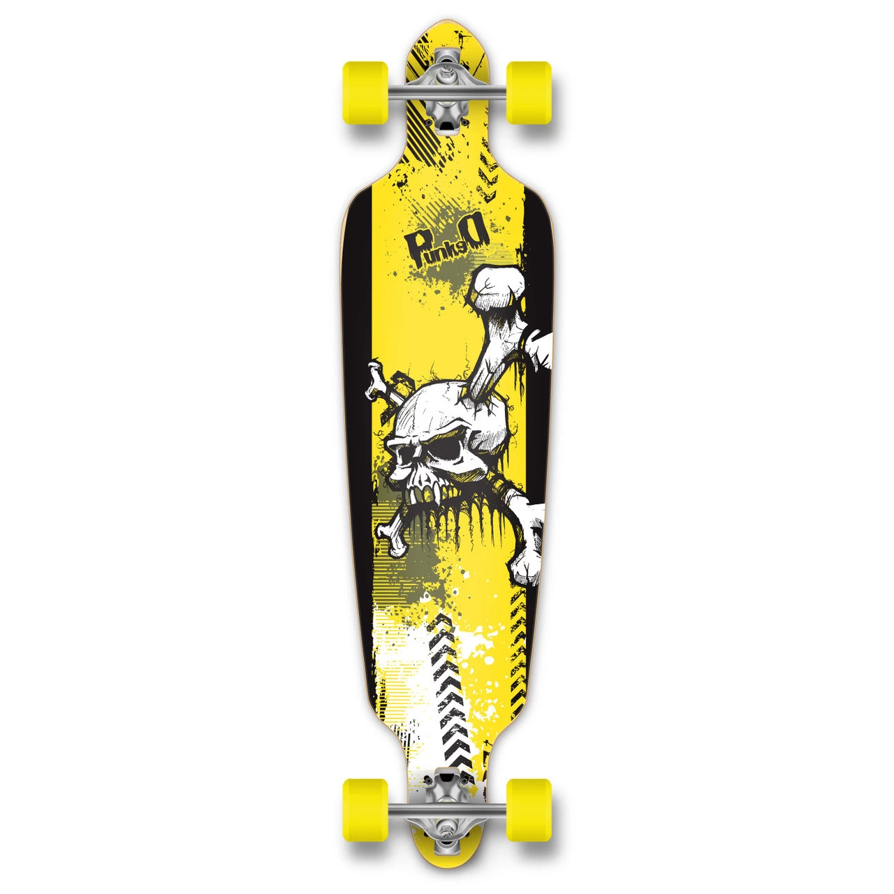Yocaher Punked Drop Through YSkull Longboard Complete 1 Yocaher Punked Drop Through YSkull Longboard Complete