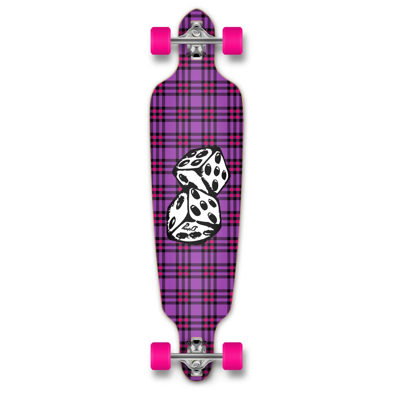 Punked Drop Through Dice Longboard Complete 1 Punked Drop Through Dice Longboard Complete
