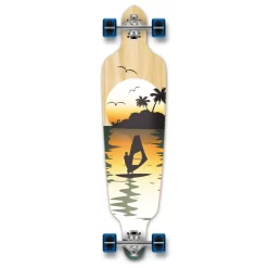 Punked Drop Through Natural Surfer Longboard Complete