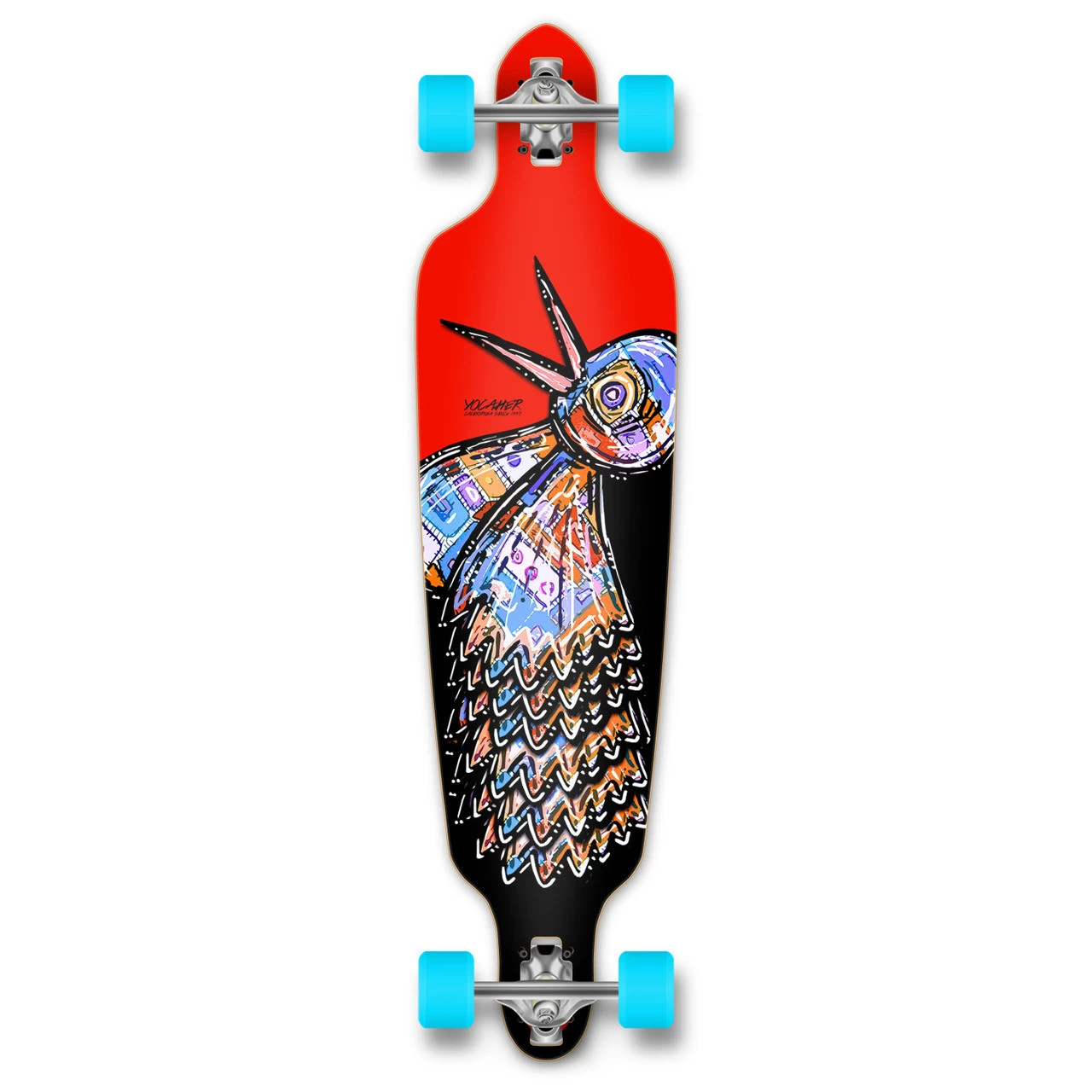 Drop Through Longboard Complete - The Bird Red 1 Drop Through Longboard Complete - The Bird Red