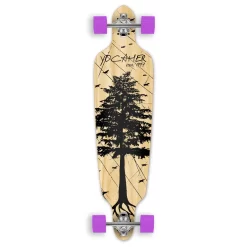 Drop Through Longboard Complete - In The Pines : Natural