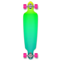 Drop Through Longboard Complete - Gradient Green