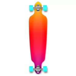 Drop Through Longboard Complete - Gradient Pink