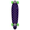 Kicktail Longboard Complete - Checker Purple