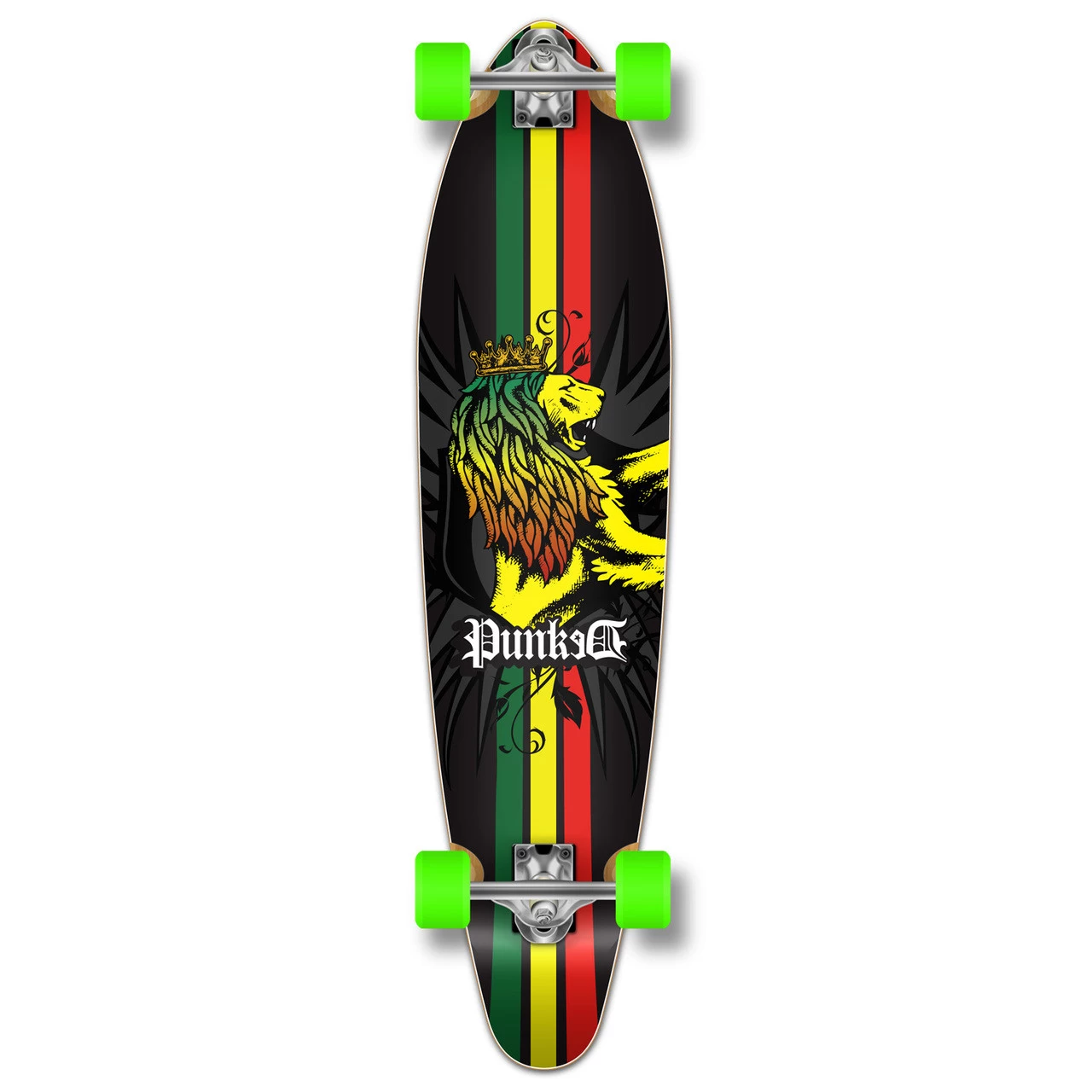 Kicktail Rasta Longboard Complete 1 Kicktail Rasta Longboard Complete