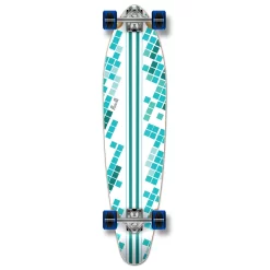Kicktail White Digital Wave Longboard Complete