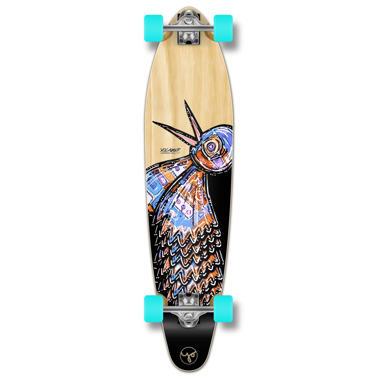 Kicktail Longboard Complete - The Bird Natural 1 Kicktail Longboard Complete - The Bird Natural