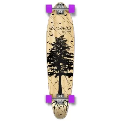 Kicktail Longboard Complete - In The Pines : Natural