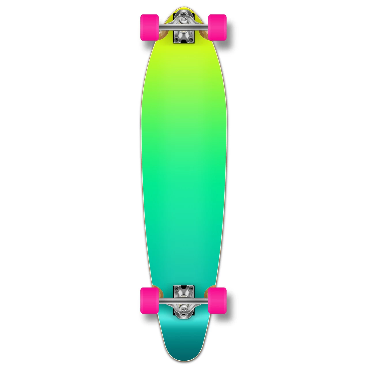 Kicktail Longboard Complete - Gradient Green 1 Kicktail Longboard Complete - Gradient Green