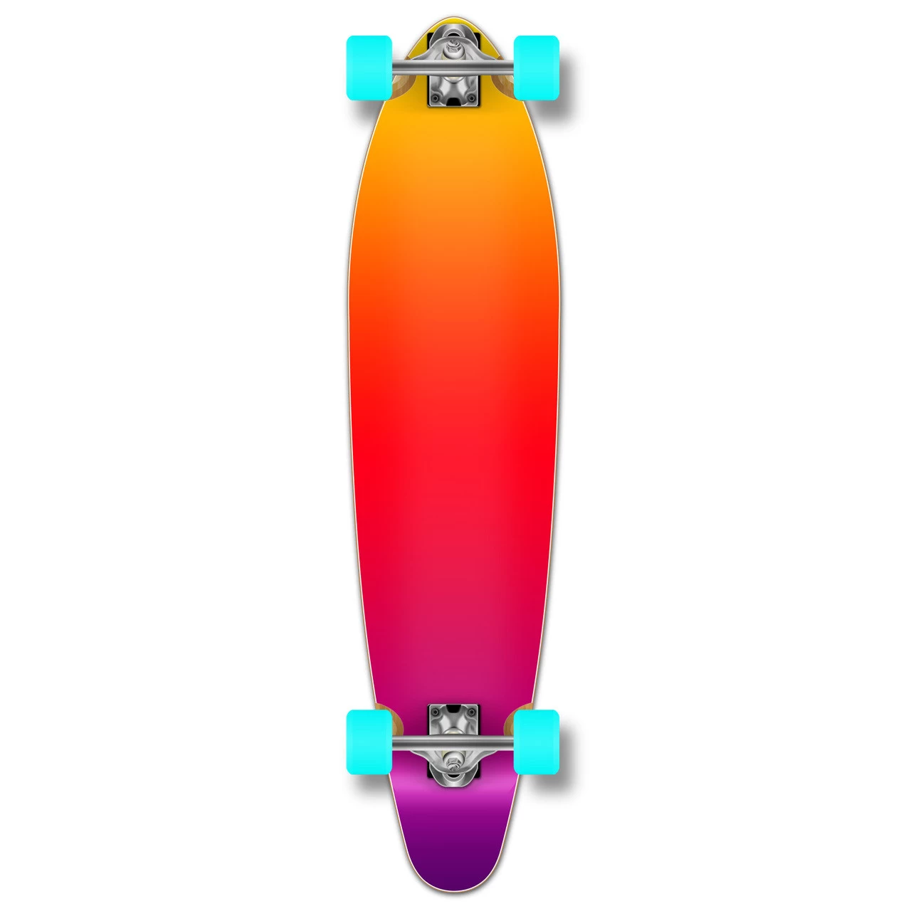 Kicktail Longboard Complete - Gradient Pink 1 Kicktail Longboard Complete - Gradient Pink
