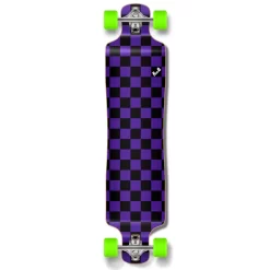 Lowrider Longboard Complete - Checker Purple