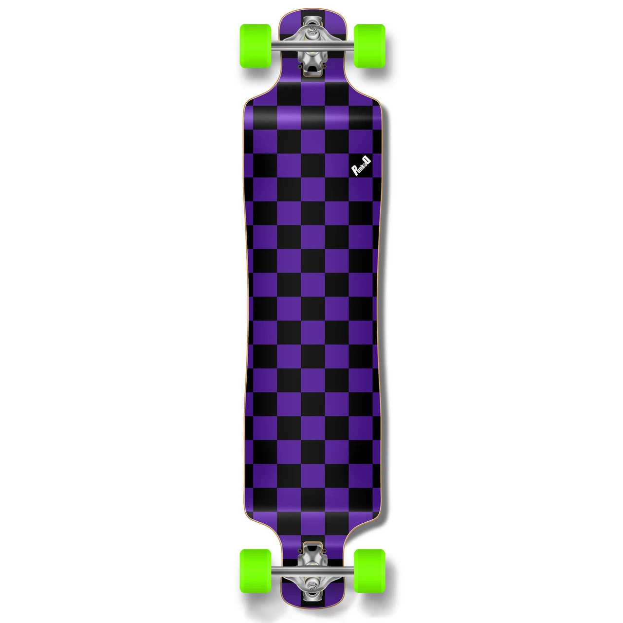 Lowrider Longboard Complete - Checker Purple 1 Lowrider Longboard Complete - Checker Purple