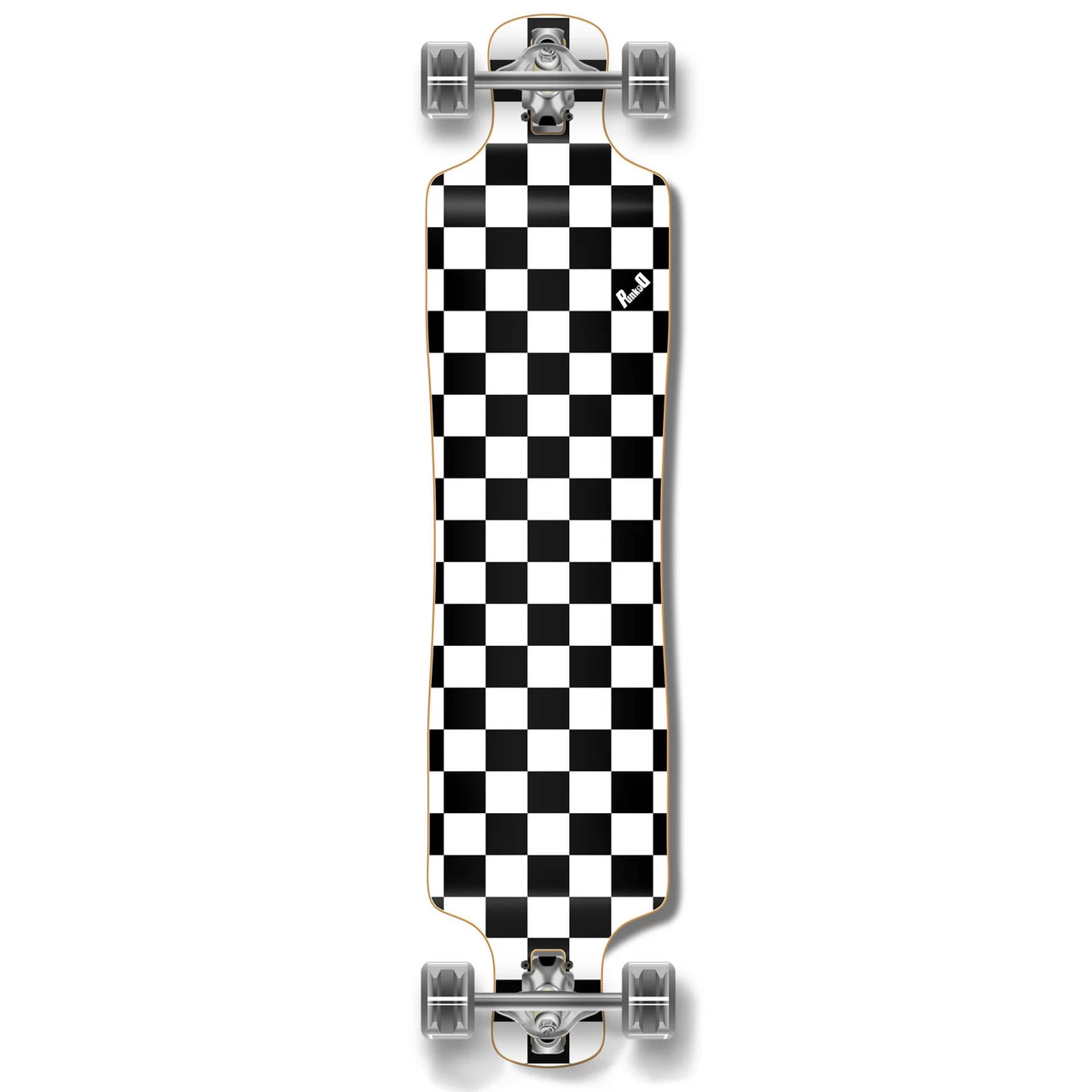 Lowrider Longboard Complete - Checker White 1 Lowrider Longboard Complete - Checker White
