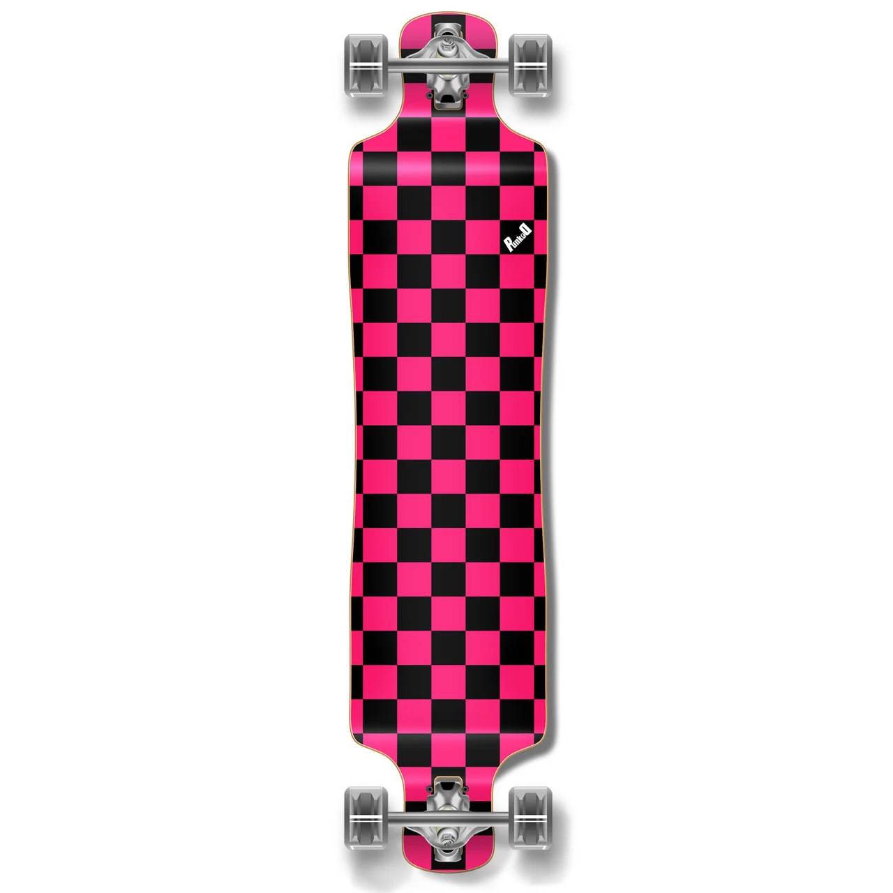 Lowrider Longboard Complete - Checker Pink 1 Lowrider Longboard Complete - Checker Pink