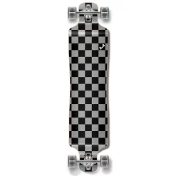 Lowrider Longboard Complete - Checker Silver