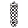 Yocaher Complete Mini Cruiser Skateboard Longboard - Checker White