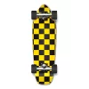 Yocaher Complete Mini Cruiser Skateboard Longboard - Checker Yellow
