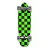Yocaher Complete Mini Cruiser Skateboard Longboard - Checker Green