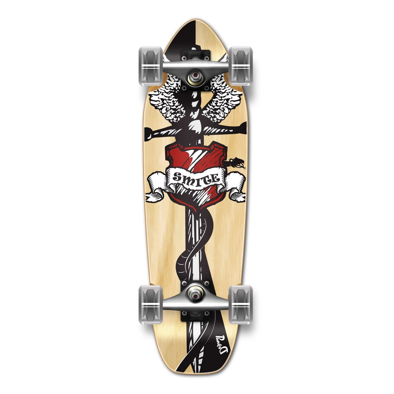 Yocaher Complete Mini Cruiser Skateboard Longboard - Smite 1 Yocaher Complete Mini Cruiser Skateboard Longboard - Smite