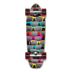 Yocaher Complete Mini Cruiser Skateboard Longboard - Shades Black