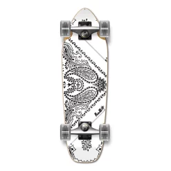 Yocaher Complete Mini Cruiser Skateboard Longboard - Bandana White