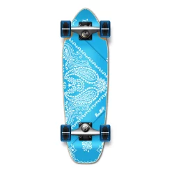 Yocaher Complete Mini Cruiser Skateboard Longboard - Bandana Sky Blue