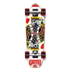Yocaher Complete Mini Cruiser Skateboard Longboard - King Of Hearts