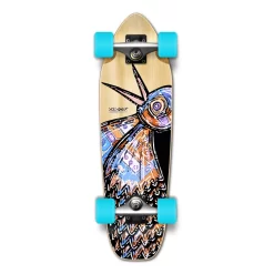 Yocaher Complete Mini Cruiser Skateboard Longboard - The Bird Natural