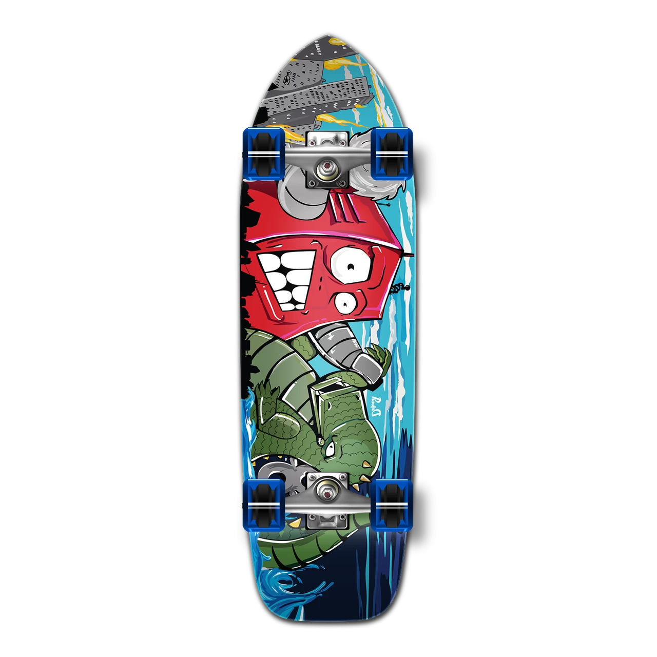 Old School Longboard Complete - Robot 1 Old School Longboard Complete - Robot