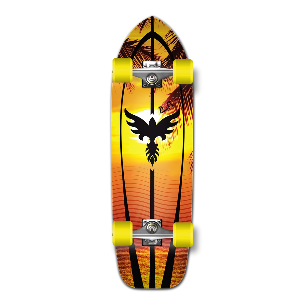 Old School Longboard Complete - Sunset 1 Old School Longboard Complete - Sunset