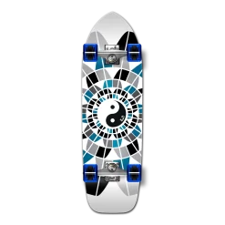 Old School Longboard Complete - Yin Yang