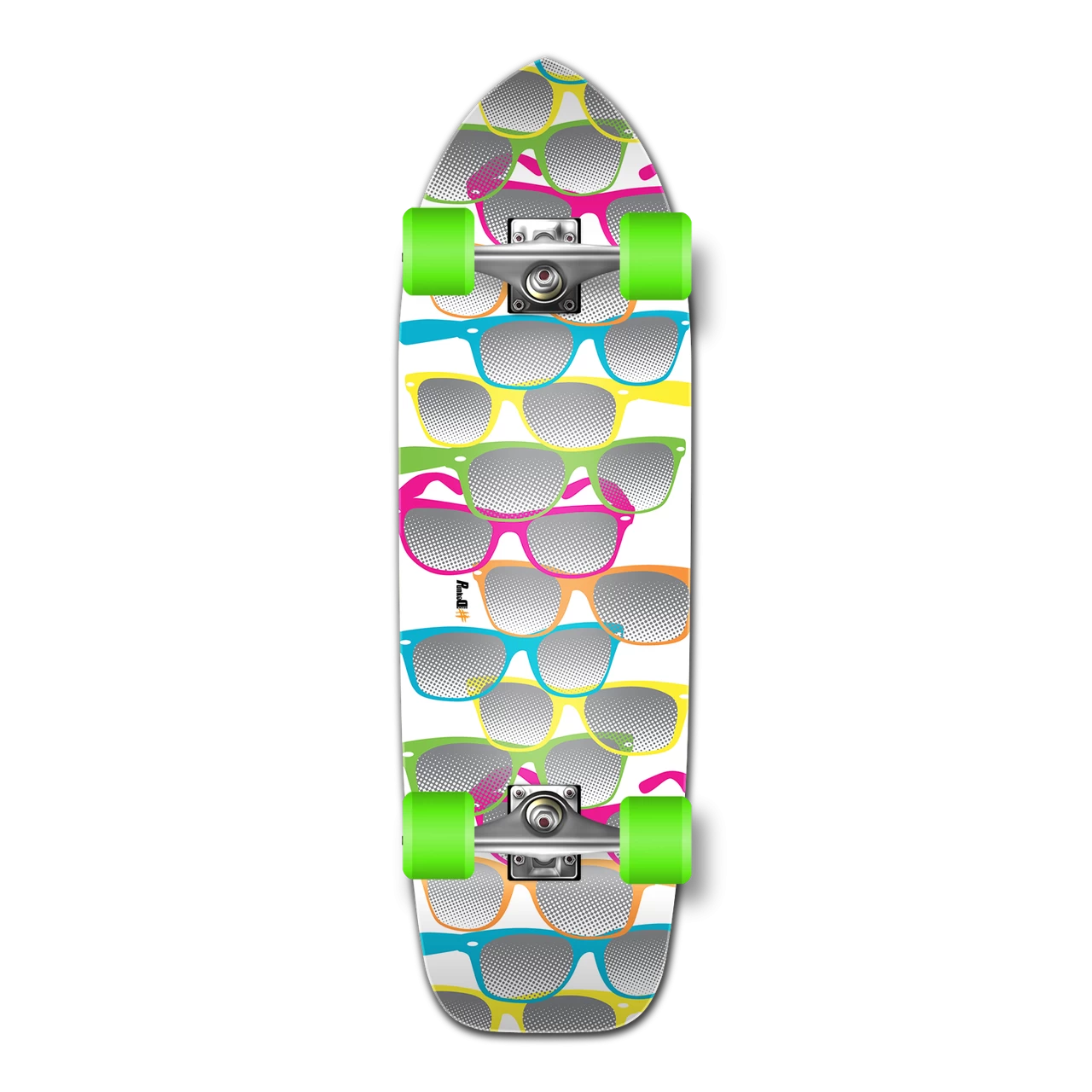 Old School Longboard Complete - Shades White 1 Old School Longboard Complete - Shades White