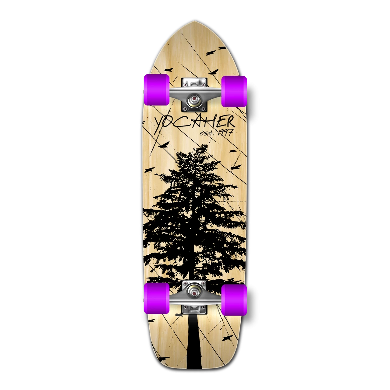 Old School Longboard Complete - In The Pines Natural 1 Old School Longboard Complete - In The Pines Natural
