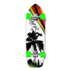 Old School Longboard Complete - Palm City Rasta