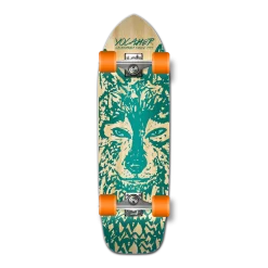 Old School Longboard Complete - Spirit Animal Series - Wolf