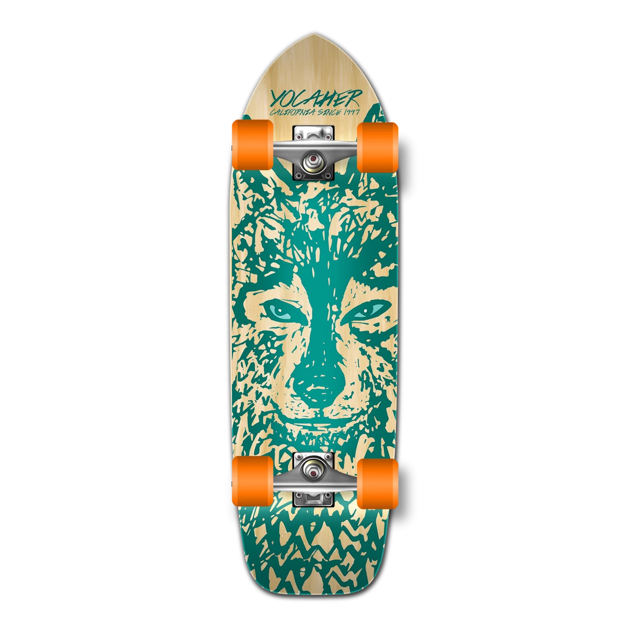 Old School Longboard Complete - Spirit Animal Series - Wolf 1 Old School Longboard Complete - Spirit Animal Series - Wolf