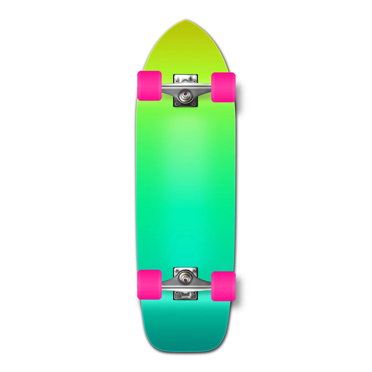 Old School Longboard Complete - Gradient Green 1 Old School Longboard Complete - Gradient Green