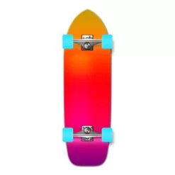 Old School Longboard Complete - Gradient Pink