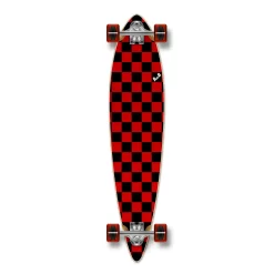 Pintail Longboard Complete Checker Red