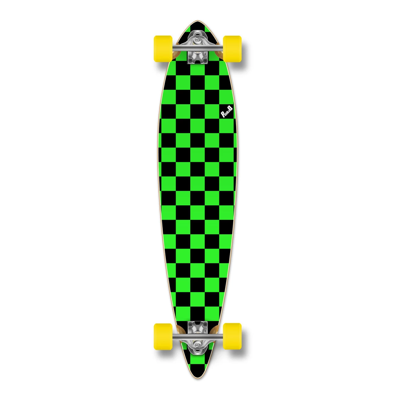 Pintail Longboard Complete Checker Green 1 Pintail Longboard Complete Checker Green
