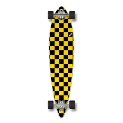 Pintail Longboard Complete Checker Yellow