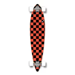 Pintail Longboard Complete Checker Orange